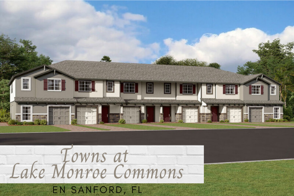 Towns at Lake Monroe Commons, la nueva comunidad de Townhomes en Sanford, FL.